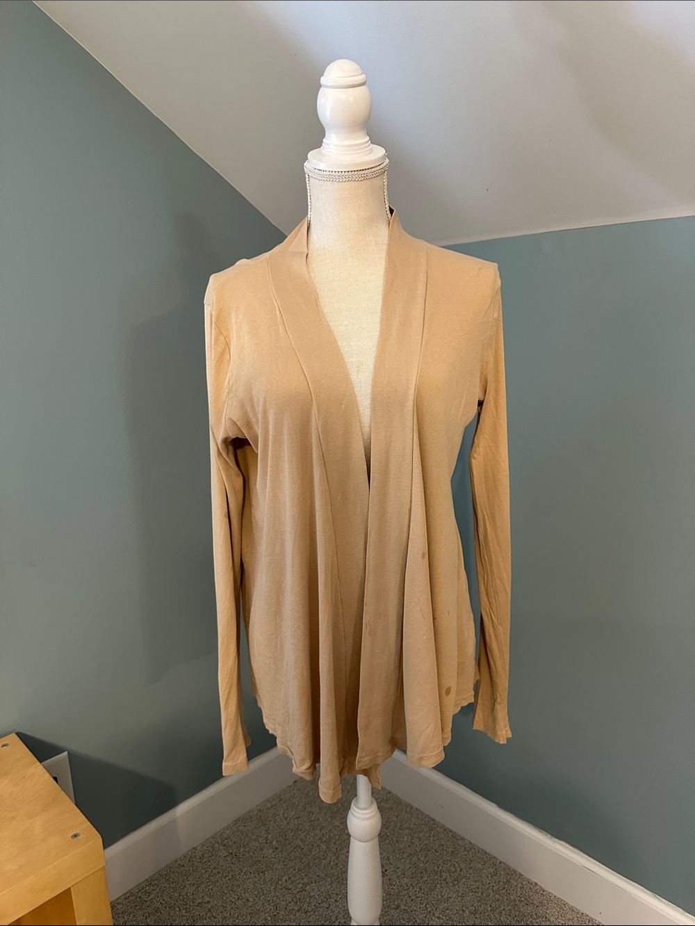 Michael Stars Light Camel Open-Front Women’s knit Cardigan